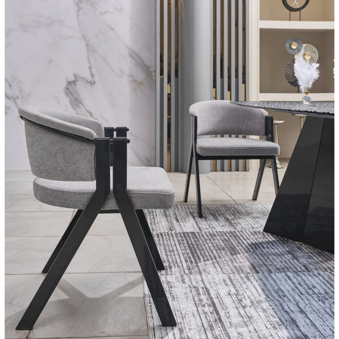 Pramit Kristall Esstisch-Set blau