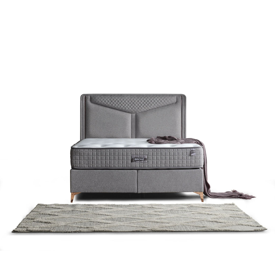 Bronz Boxspringbett