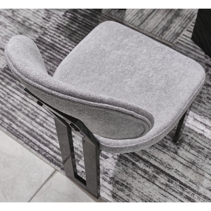 Pramid Mermerit Esstisch-Set graue Platte (180 × 92 cm)