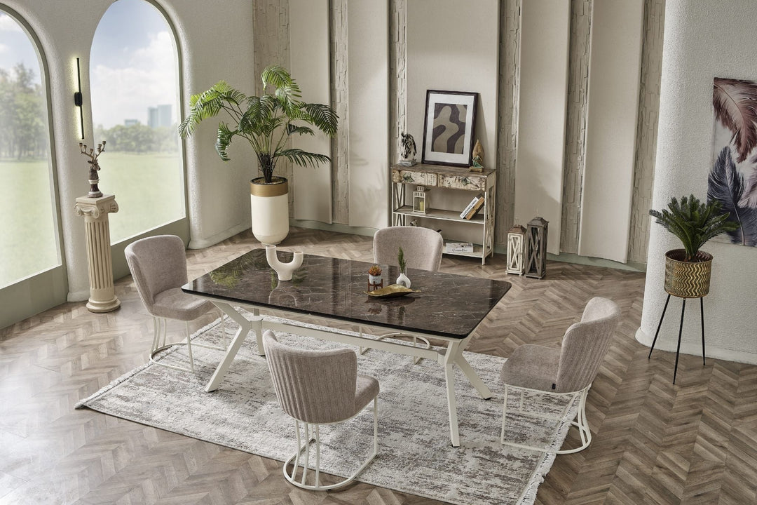 Milano Soft Esstisch-Set (160 → 200 cm) – MUFE Möbel Center GmbH