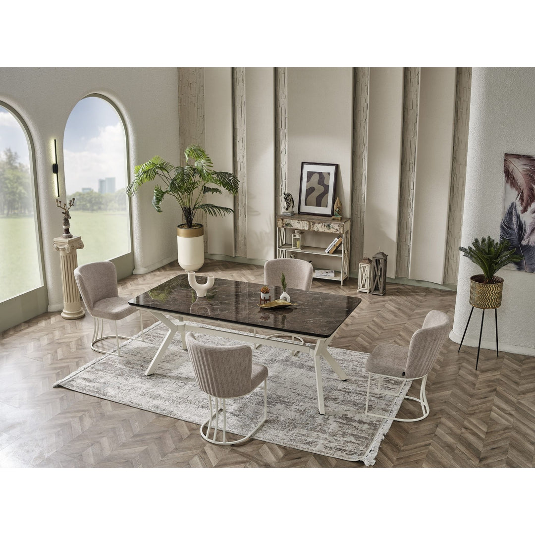 Milano Soft Esstisch-Set (160 → 200 cm)