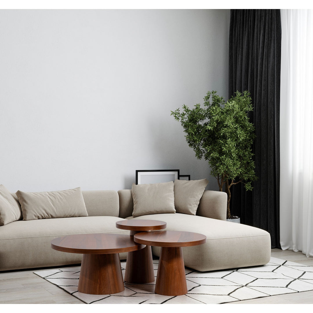 Vira Couchtisch-Set Walnuss