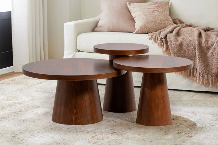 Vira Couchtisch-Set Walnuss