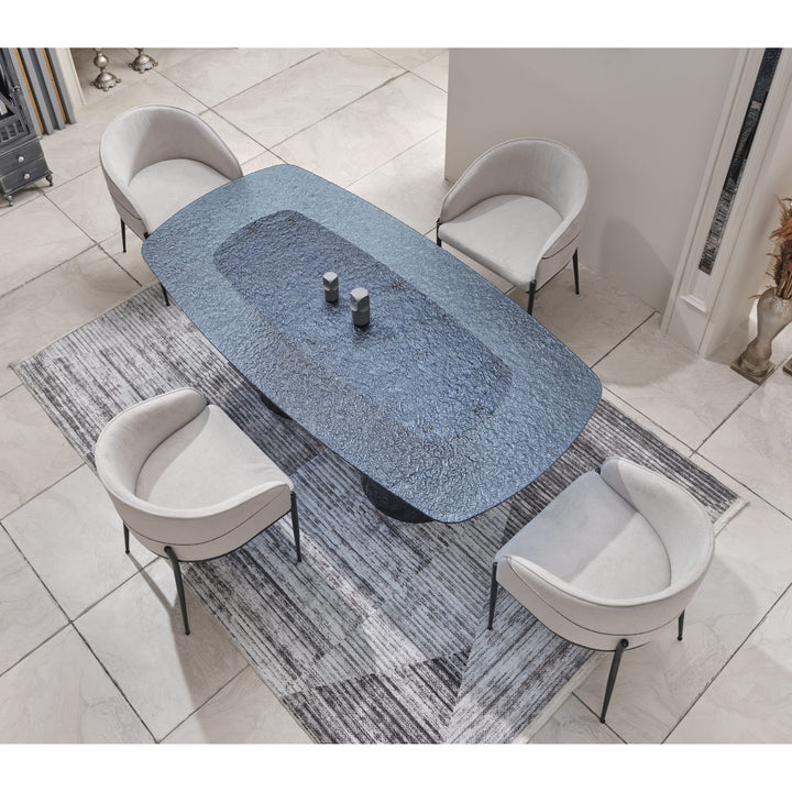 Antik Kristal Esstisch-Set