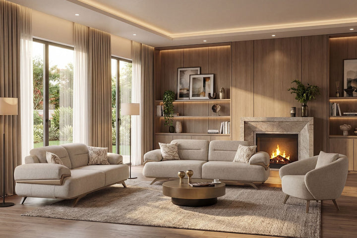 Aspendos 3+3+1 Sofa Set