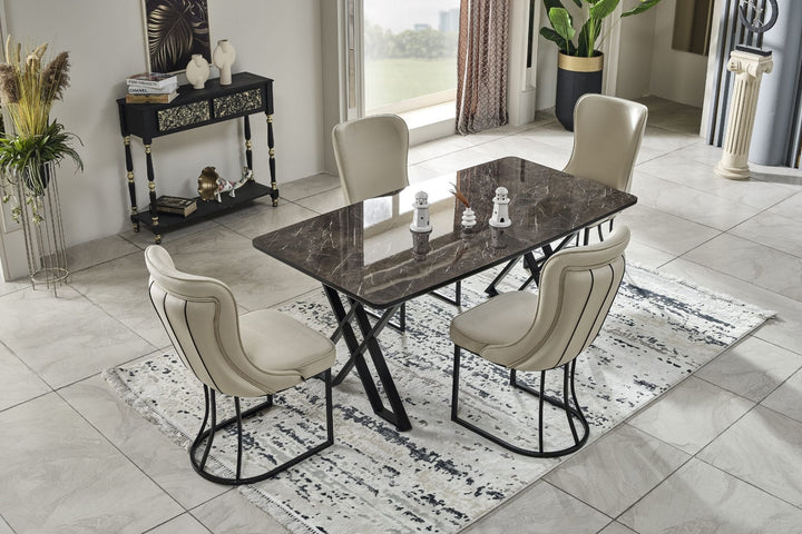 Luna Soft Esstisch-Set 180x90