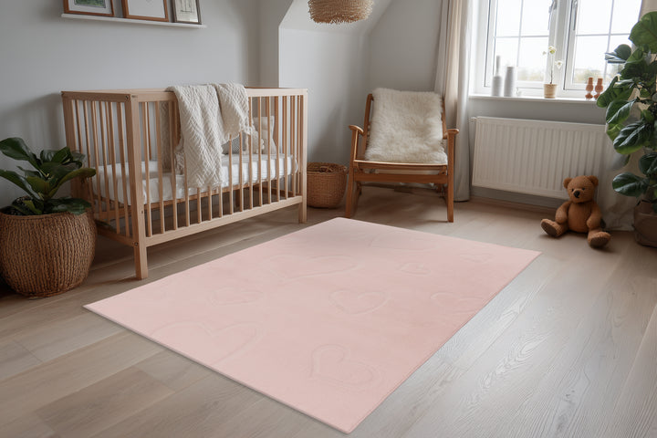 Kinderteppich Bambi Rosa 301