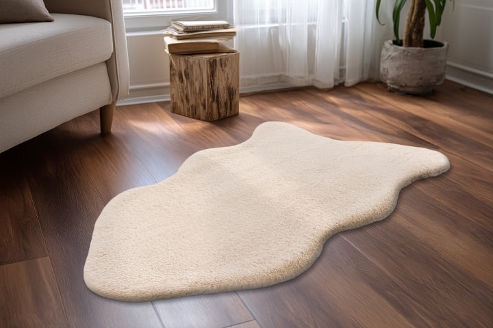 Cozy 500 Beige Teppich 60 × 90 cm